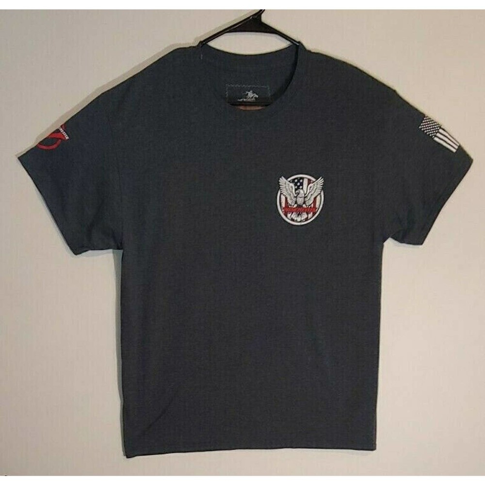 Winchester Official Graphic Short Sleeve Gray T-Shirt for Men Large